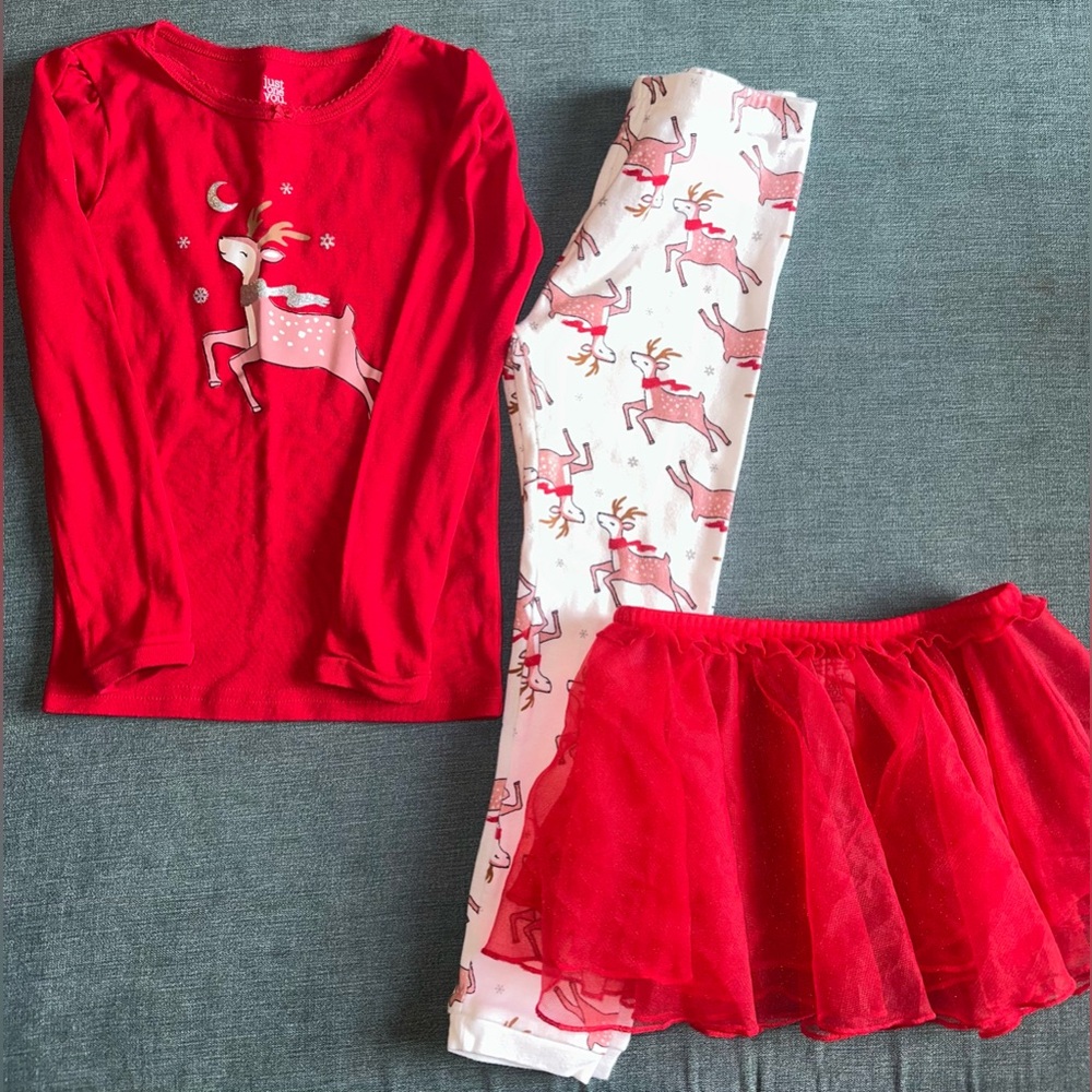 Toddler girl holiday pajamas size 5T